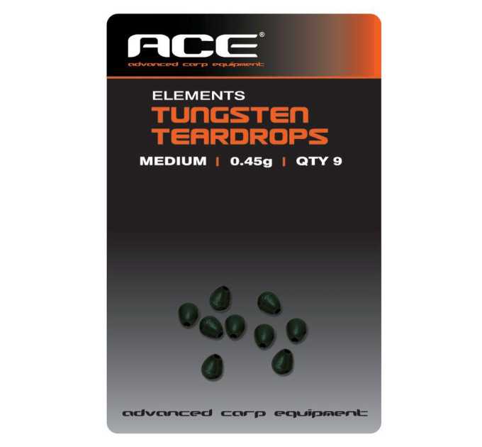 ACC142, TUNGSTEN TEARDROP BEADS LARGE, комплект Dynamite Baits