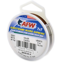 Поводковый материал AFW Surfstrand Micro Supreme 7x7, 40lb/18кг, 10м 49-жильный (на хищника)