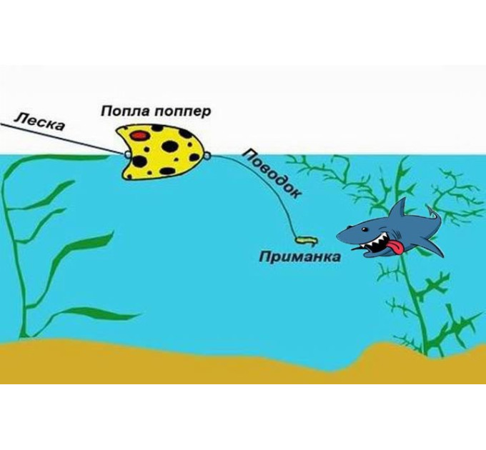 Попла-поппер ПМ chpok-fish помаранчевий, 5г