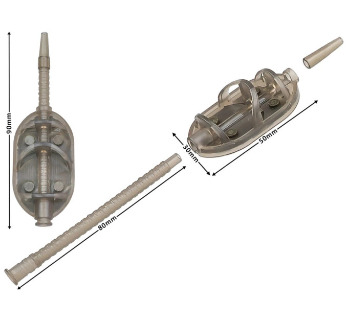 ПМ Кормушка быстросменная Fast Flat Feeder QTS M 100г