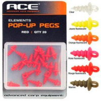 ACC177, POP UP PEGS FLUORESCENT RED, комлект насадок Dynamite Baits