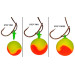 ACC175, POP UP PEGS FLUORESCENT ORANGE, комлект насадок Dynamite Baits
