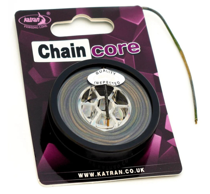 Лідкор Katran Chain Core Comodo 5m 80 lb Camo Brown Black