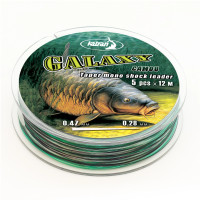 Моно шоклідер Katran Galaxy Camo Taper Mono Shock Leader 0.28-0.47mm 5pcs х 12m
