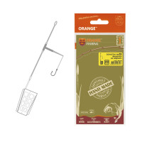 Оснастка фидерная ORANGE #28 Distance Cage Feeder Leadcore, 50 гр., в уп. 1 шт.
