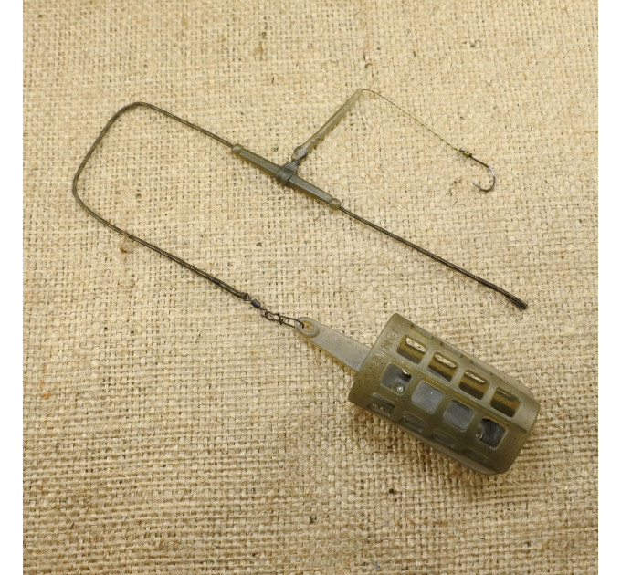 Оснащення фідерне ORANGE #28 Distance Cage Feeder Leadcore, 40 гр., в уп. 1 шт.