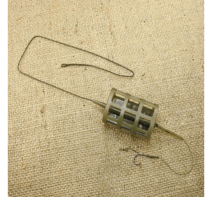 Оснащення коропове ORANGE #49 2 in 1 Cage Feeder Leadcore, для бойлу, 40 гр., в уп. 1 шт.