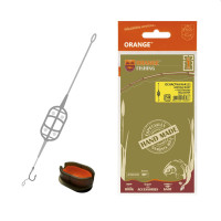 Оснащення коропове ORANGE #41/1 Classic Flat Method Leadcore + Mould, для бойлу, 60 гр, 1 шт