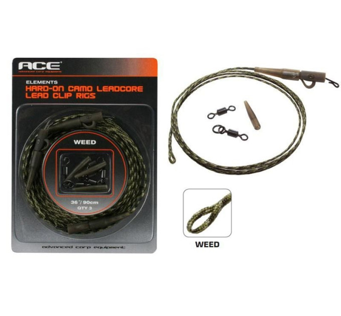 ACC019, Leadcore Helicopter/Chod Rigs x 3, комплект Dynamite Baits