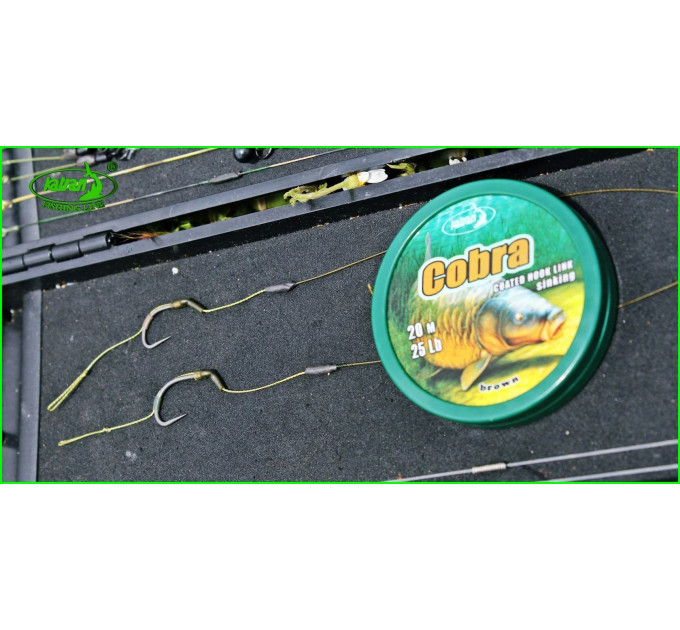 Повідцевий матеріал Katran Cobra 20m (brown) 25lb