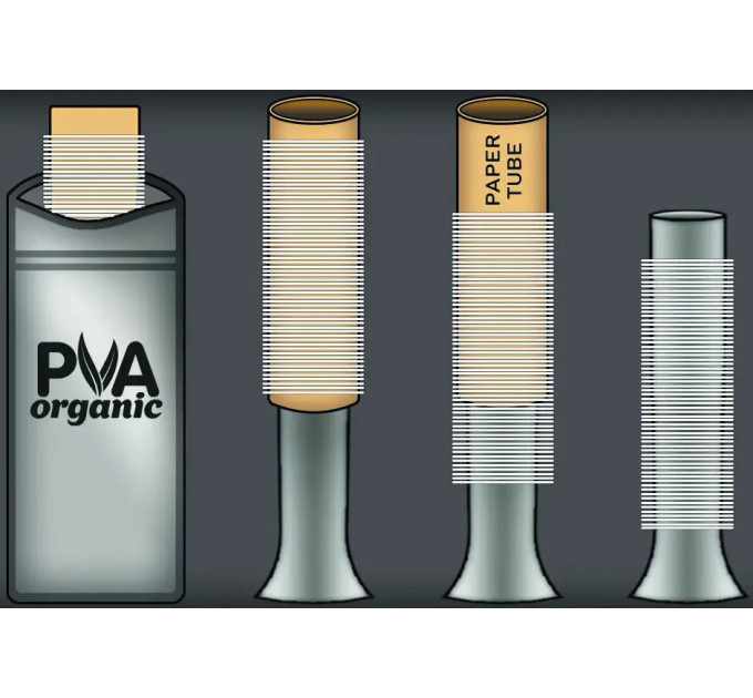 ПВА-система Katran PVA mesh system + wooden plunger 24mm 7m