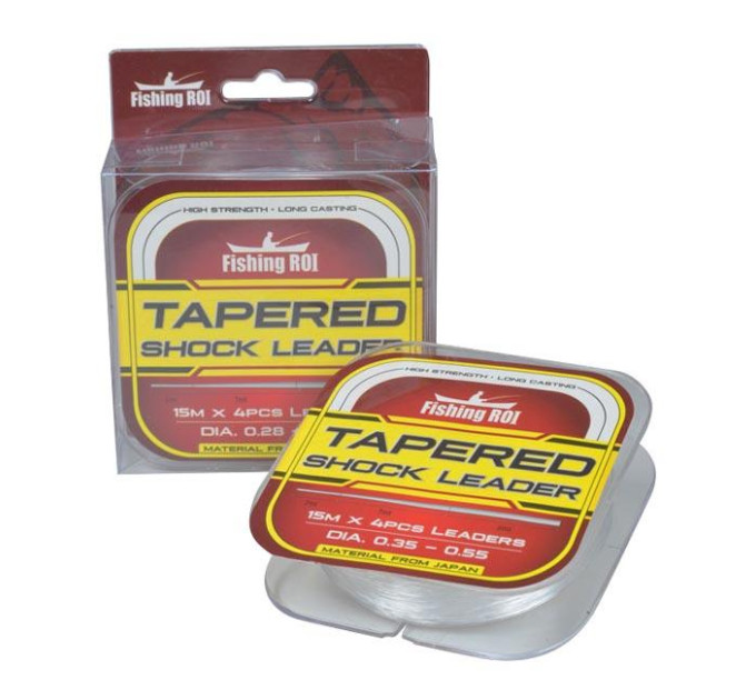 Tappered Shock Leader Fishing ROI 0,33mm-055mm 15mx4pcs (M735)