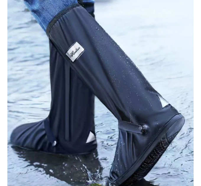 Бахіли ПВХ для взуття водонепроникні, Black, XL 43-45