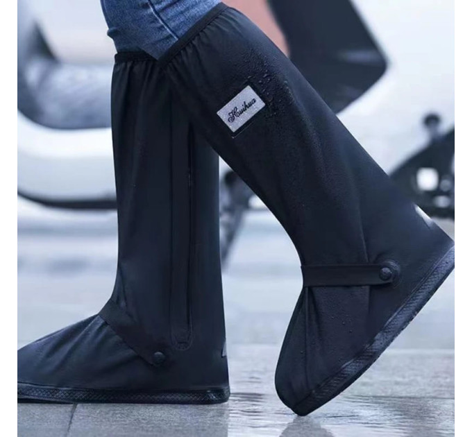 Бахіли ПВХ для взуття водонепроникні, Black, XL 43-45