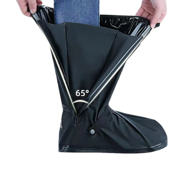 Бахіли ПВХ для взуття водонепроникні, Black, XL 43-45