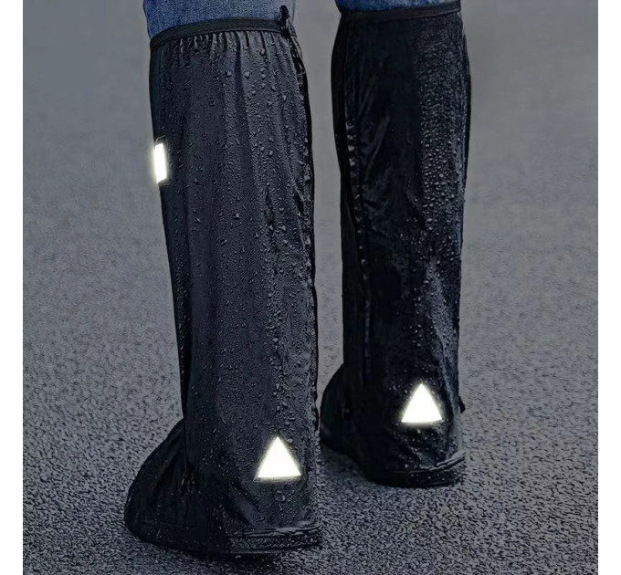 Бахіли ПВХ для взуття водонепроникні, Black, XL 43-45