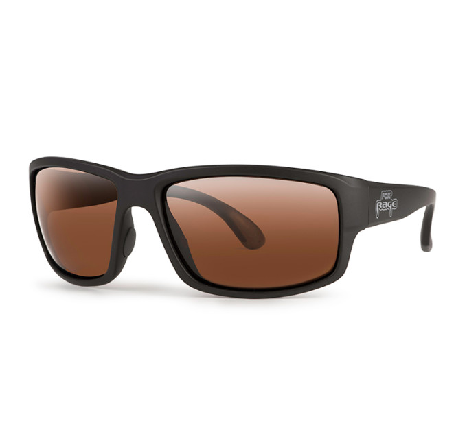 Fox Rage Grey Wrap Sunglasses Brown Lense Mirror Eyewear - Очки NSN010