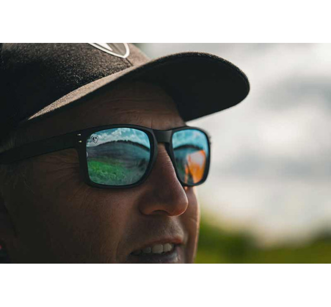 Fox Rage Transparent Black Brown Lens Mirror Blue Eyewear - Очки NSN014