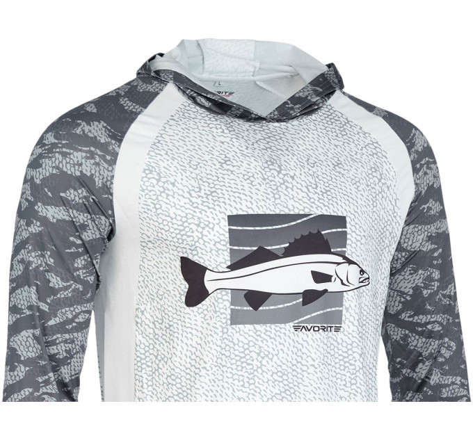 Реглан Favorite Hooded Jersey Zander M серый