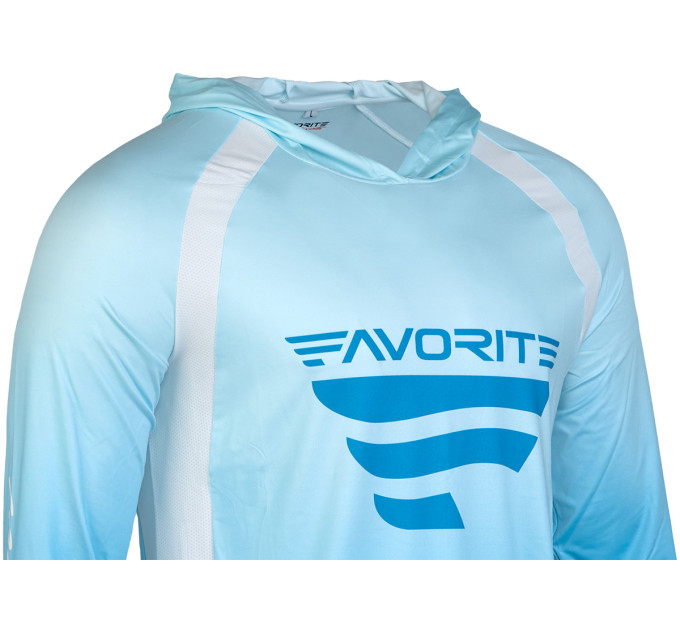Реглан Favorite Hooded Jersey F Logo XL:голубой