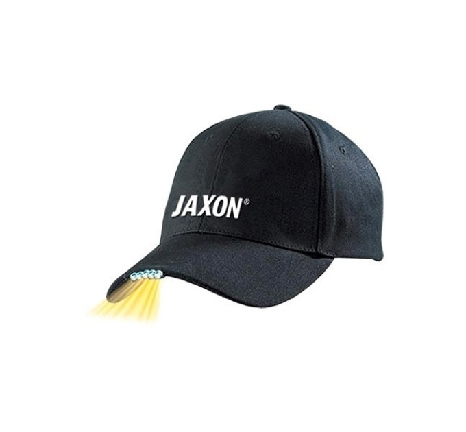 Бейсболка Jaxon UJ-CZX01A із ліхтариком 5 діодів, чорна
