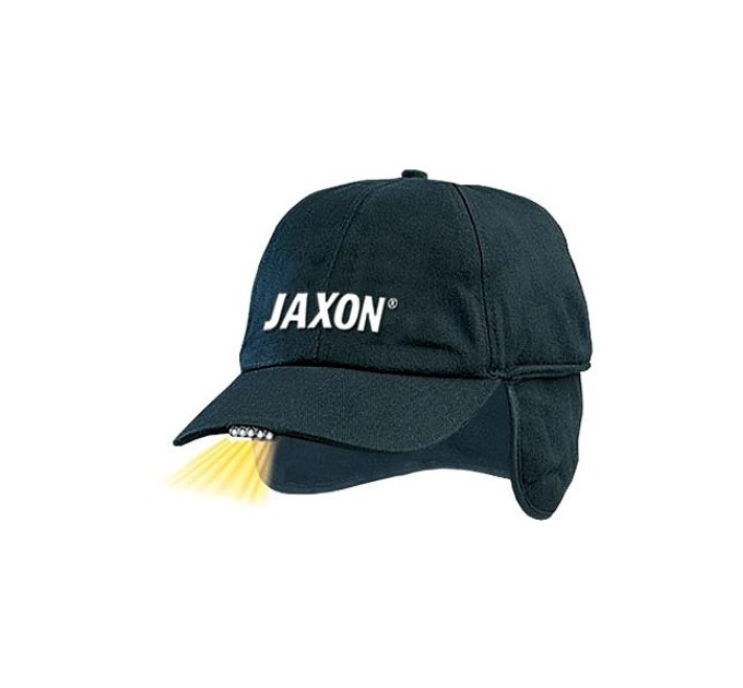 Бейсболка Jaxon UJ-CZX02A с фонариком 5 диодов, черная
