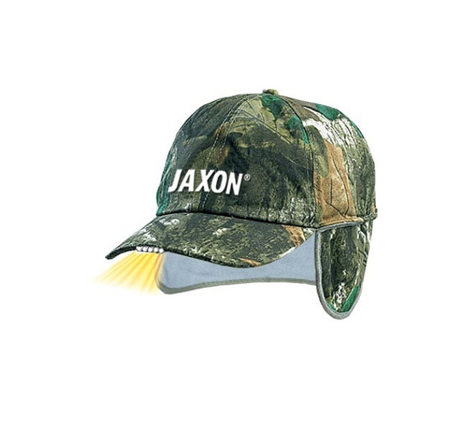 Бейсболка Jaxon UJ-CZX02B із ліхтариком 5 діодів, камуфляж