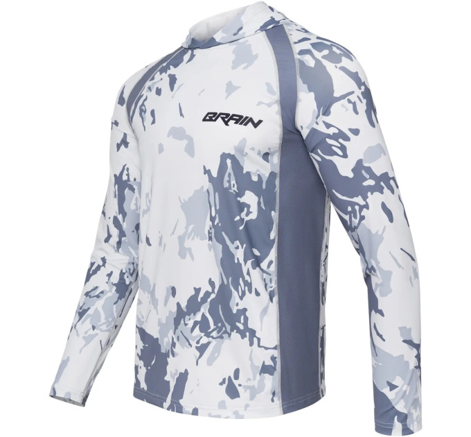 Джерси Brain Hooded Jersey Splash L sun protect gray