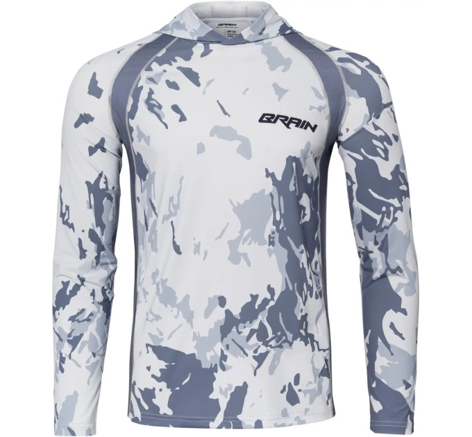 Джерси Brain Hooded Jersey Splash L sun protect gray
