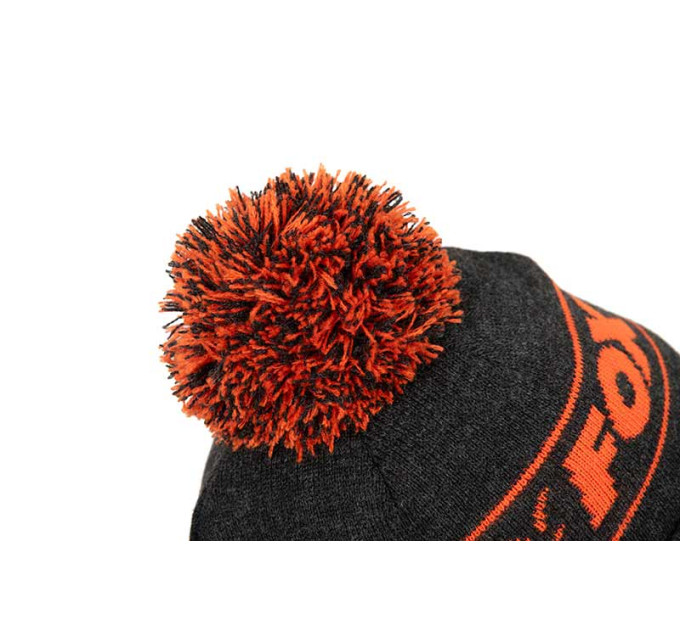 Fox шапка Collection Bobbles B/O черная/оранжевая CHH021