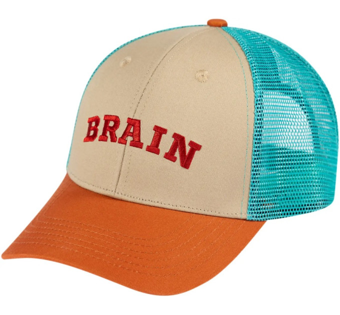 Кепка Brain Red Logo 60 beige/coffee