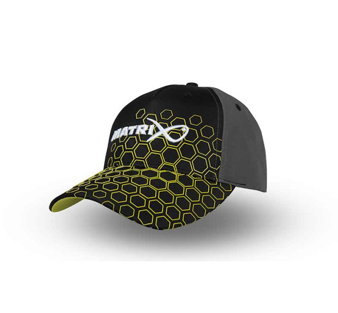 Matrix Hex Print Baseball Cap  - Black - Кепка