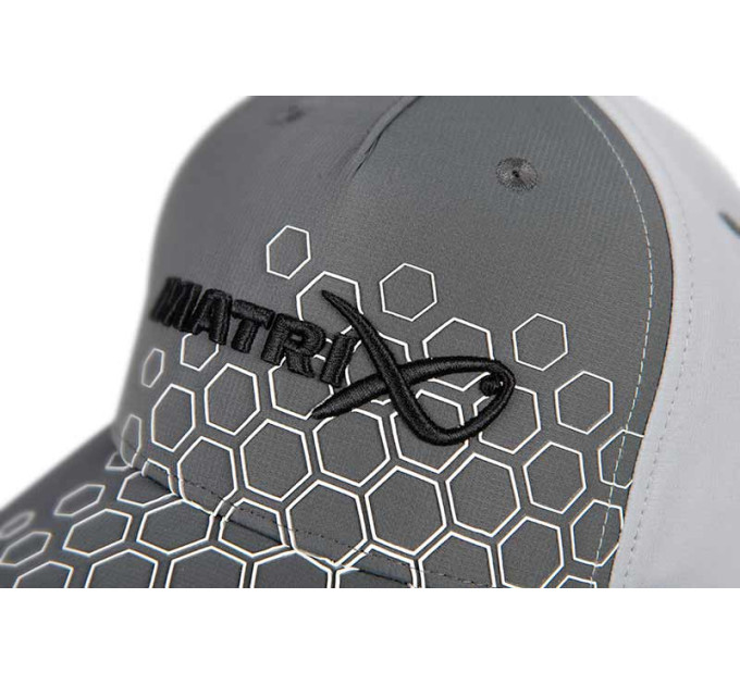 Matrix Hex Print Baseball Cap  - Grey - Кепка