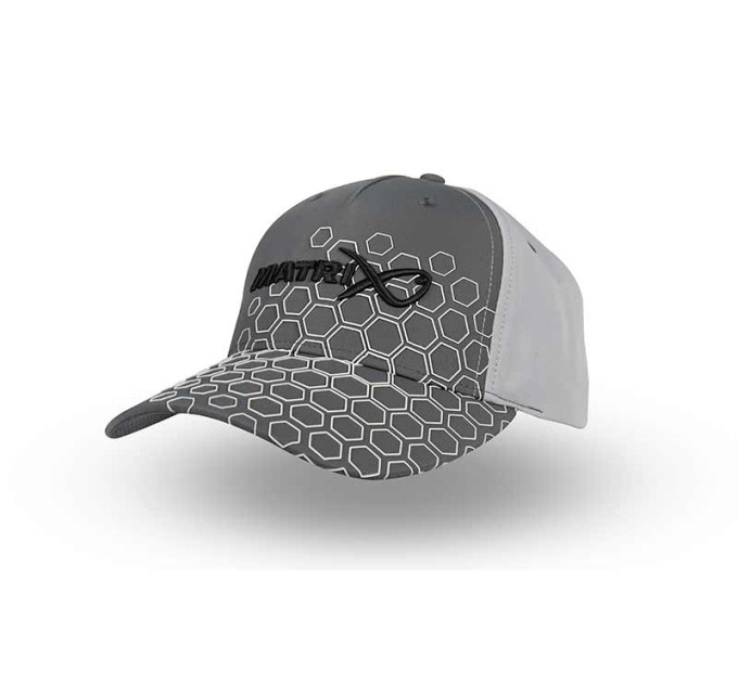 Matrix Hex Print Baseball Cap  - Grey - Кепка