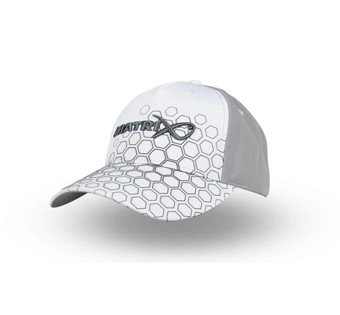 Matrix Hex Print Baseball Cap  - White - Кепка