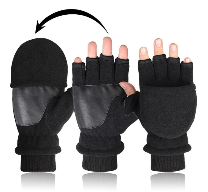 Перчатки-рукавиці зимові Velcro Grey, L
