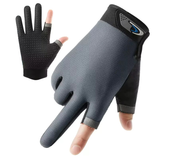 Перчатки Спінінгіста Fishing Catching Gloves Gray