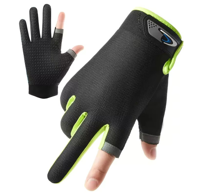 Перчатки Спінінгіста Fishing Catching Gloves Green