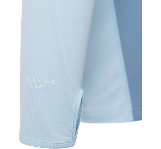 Реглан Favorite Hooded Jersey Basic M sun protect light blue