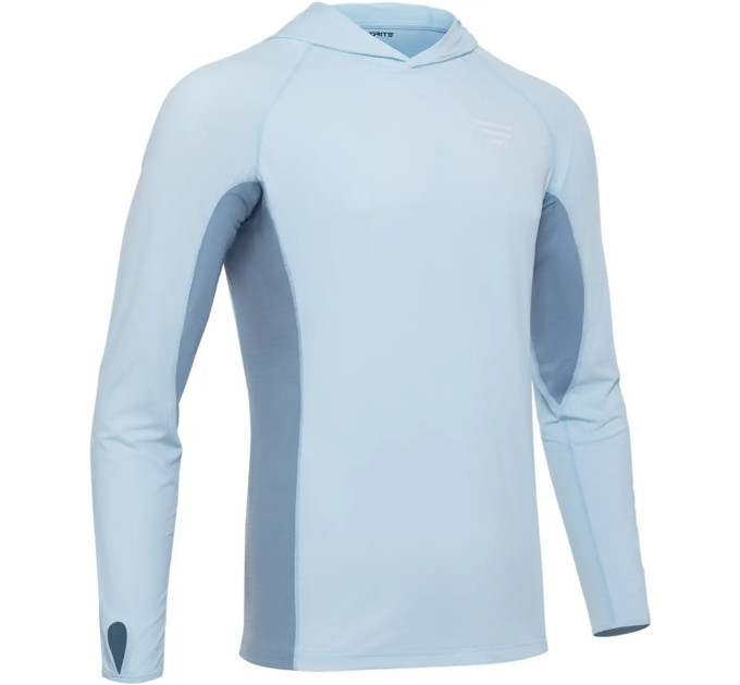 Реглан Favorite Hooded Jersey Basic M sun protect light blue