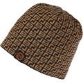 Шапка Brain з патерном 56 black/brown