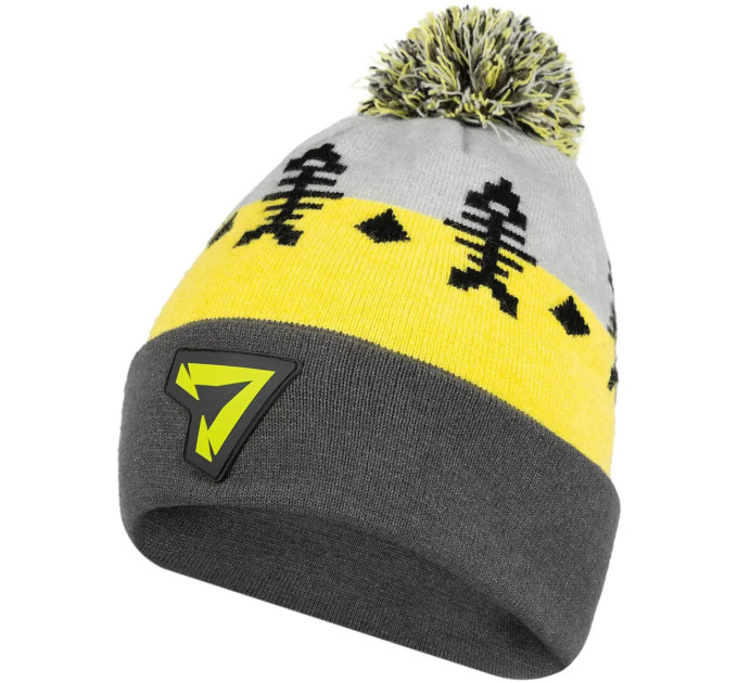 Шапка Select Skeleton 58 gray/yellow
