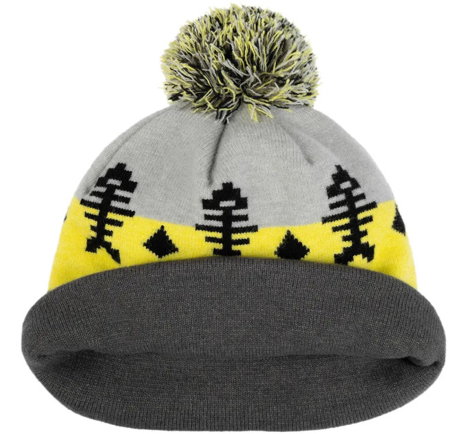 Шапка Select Skeleton 58 gray/yellow