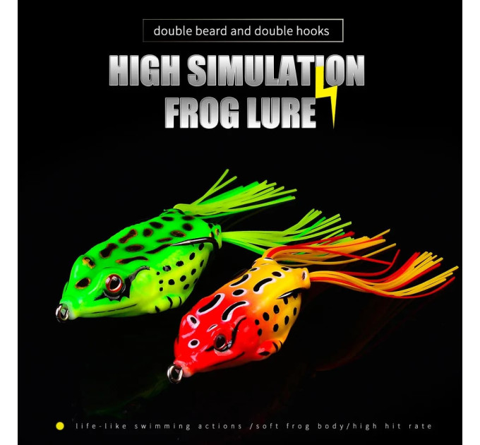 Frog Bait DaKi 44mm - 5g, Жаба з бахромою, к. D