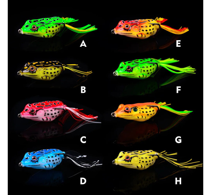 Frog Bait DaKi 44mm - 5g, Жаба з бахромою, к. D