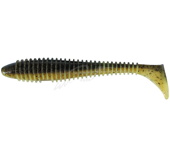 Силикон Keitech Fat Swing Impact  3,8, EA#07 Watermelon PP. Yellow