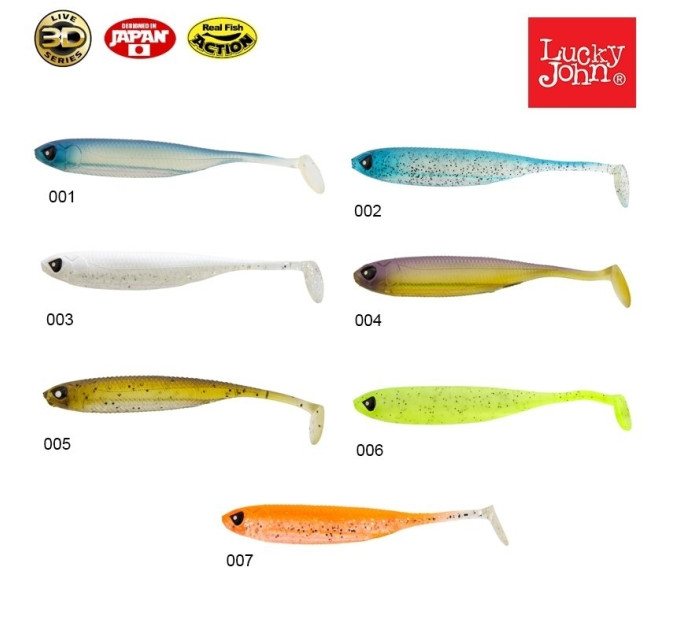 LJ MAKORA SHAD TAIL 3D Pro Series  3 / 003 *7