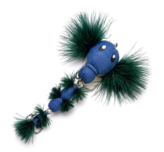 Мандула STRIKE Furry Tadpole (Пухнастий пуголовок) 10cm, 2/6 Blue-Yellow