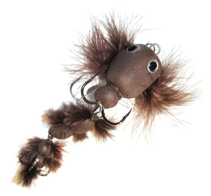 Мандула STRIKE Furry Tadpole (Пухнастий пуголовок) 10cm, 2/6 Brown