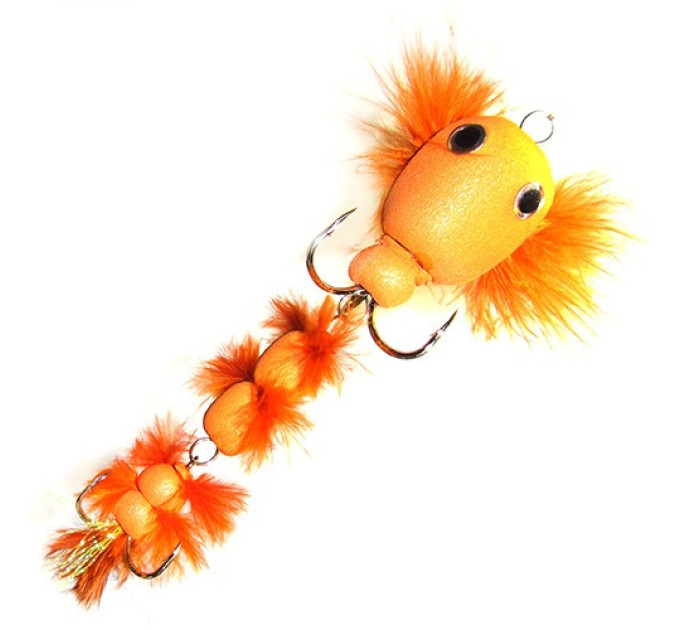 Мандула STRIKE Furry Tadpole (Пухнастий пуголовок) 10cm, 2/6 Orange